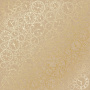Sheet of single-sided paper with gold foil embossing, pattern Golden Clocks Kraft 12"x12" 
