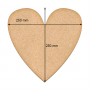 Art board Heart, 25cm х 25cm - 0