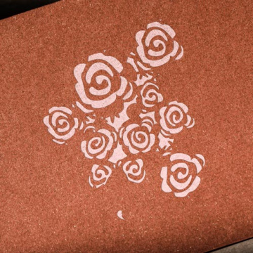 Stencil for crafts 14x14cm "Mini Roses" #018 - 2 Stencil for crafts 14x14cm "Mini Roses" #018 - 2