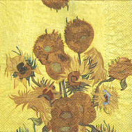 Decoupage napkin "Sunflowers of Van Gogh"