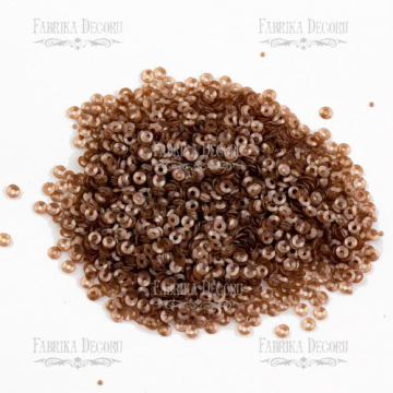 Sequins Round cups, sepia, #326 - 2