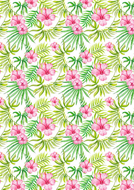 overlay "wild tropics" 21х29,7 сm