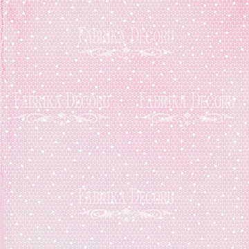 Sheet of double-sided paper for scrapbooking Wedding of our dream #28-01 12"x12"