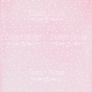 Sheet of double-sided paper for scrapbooking Wedding of our dream #28-01 12"x12"
