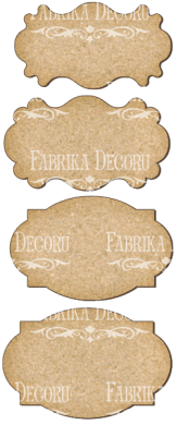 set of mdf ornaments for decoration #117 - 2