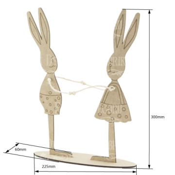 Blank for decoration "Bunnies in love" #123 - 2