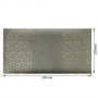 Piece of PU leather for bookbinding with gold pattern Golden Stars Gray, 50cm x 25cm - 0