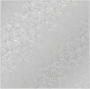 Лист односторонней бумаги с серебряным тиснением, дизайн Silver Rose leaves, Gray, 30,5см х 30,5см