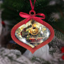 DIY-Holzset "Vintage Christmas" zur Herstellung von 3 Christbaumkugeln, #053