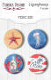 Set mit 4 Flair-Buttons zum Scrapbooking von „Sea Time“ #320