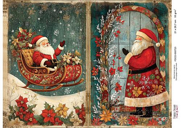 Decoupage card «Christmas Tale» #000723, 21cm x 29,7cm