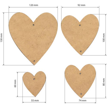 Blank for decoration Hearts, #499 - 2