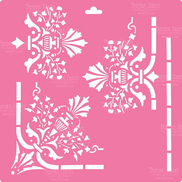 Stencil for decoration XL size (30*30cm), Art Deco #095