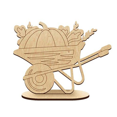 figurine for painting and decorating #543 "pumpkin in a cart"