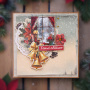 Set for creating 5 cards “Happy Christmas” 15 x 15cm - 5