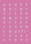 Трафарет многоразовый XL (21х30см), Украинский алфавит 3 #233
