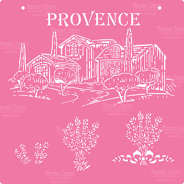Stencil for decoration XL size (30*30cm),Provence #042