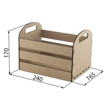 Gift Box for flowers, fruit, presents, 240 х 165 х 170 mm, DIY kit #153 - 2 Gift Box for flowers, fruit, presents, 240 х 165 х 170 mm, DIY kit #153 - 2