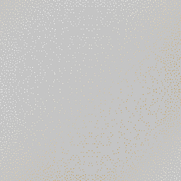 Sheet of single-sided paper with gold foil embossing, pattern Golden Mini Drops Gray, 12"x12"