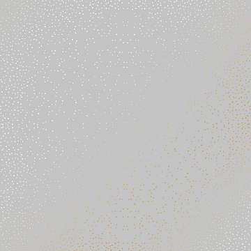 Sheet of single-sided paper with gold foil embossing, pattern Golden Mini Drops Gray, 12"x12"