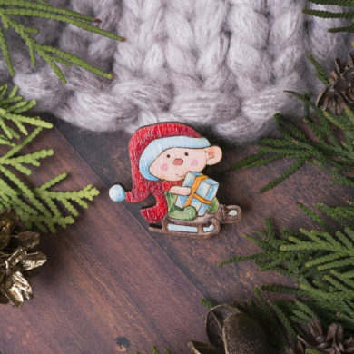 brooch blank for coloring, #002 - 2