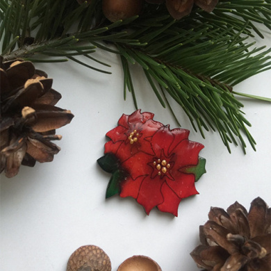 brooch blank for coloring, #016 - 2 brooch blank for coloring, #016 - 2