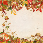 Double-sided scrapbooking paper set Autumn botanical diary 12"x12", 10 sheets - 1