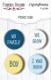 Set mit 4 Flair-Buttons zum Scrapbooking My cute Baby Elephant Boy #536