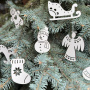 Set of Christmas tree ornaments "Winter Attributes", 10pcs - 0