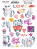 набор наклеек (стикеров) 26 шт love cats #163
