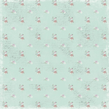 Sheet of double-sided paper for scrapbooking Baby shabby #1-03 12"x12" - 2