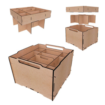 Insert with handle for Smart Box organizer, 3mm HDF, 325x325x180 mm, #14 - 2