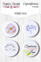 Set of 4pcs flair buttons for scrabooking #014