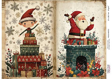 Decoupage card «Christmas Tale» #000721, 21cm x 29,7cm