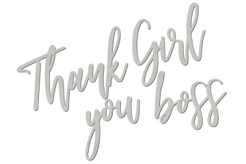 Chipboard "Thank you, girl boss" #394 - 2