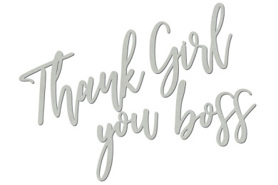чипборд thank you, girl boss 10х20 см #394  - 2 чипборд thank you, girl boss 10х20 см #394  - 2