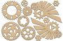set of mdf ornaments for decoration #195