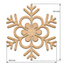  Art board Snowflake 30х32,5 cm - 0