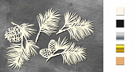  Набор чипбордов Winter botanical diary 10х15 см #759 color_Milk