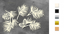  Набор чипбордов Winter botanical diary 10х15 см #759 color_Kraft