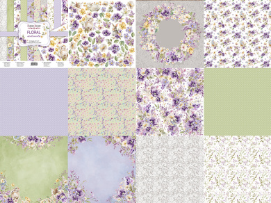 коллекция бумаги для скрапбукинга floral sentiments 30.5 х 30.5 см, 10 листов - 2 коллекция бумаги для скрапбукинга floral sentiments 30.5 х 30.5 см, 10 листов - 2
