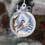 DIY wooden set “Winter Forest” for making 3 Christmas tree decorations, #052 - 5