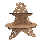 Подставка для капкейков "Круг Ажур" #410 color_MDF Подставка для капкейков "Круг Ажур" #410 color_MDF