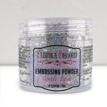 Embossing powder with glitter Delicate lilac 20 ml