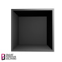 Furniture section - cabinet, Black body, Back Panel MDF, 400mm x 400mm x 400mm - 3