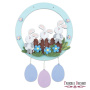 Blank for decoration "Easter bunnies-1" #139 - 1