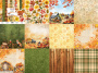 Doppelseitiges Scrapbooking-Papierset Bright Autumn, 20 cm x 20 cm, 10 Blätter