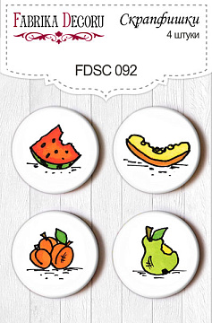 Set of 4pcs flair buttons for scrabooking #092