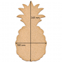 Art board Pineapple, 18cm х 34,5cm - 0