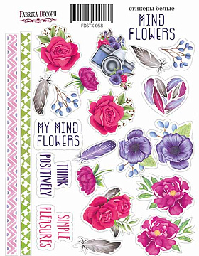 Kit of stickers #058, "Mind Flowers"